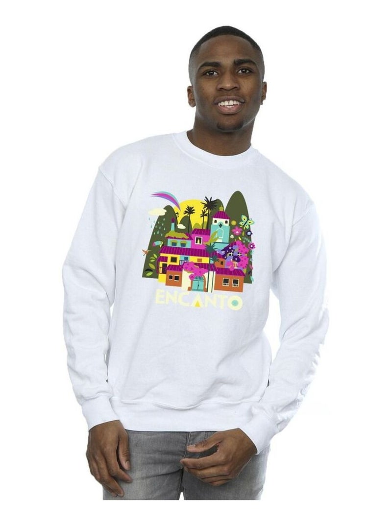 Disney - Sweat ENCANTO MANY HOUSES Blanc - Kiabi