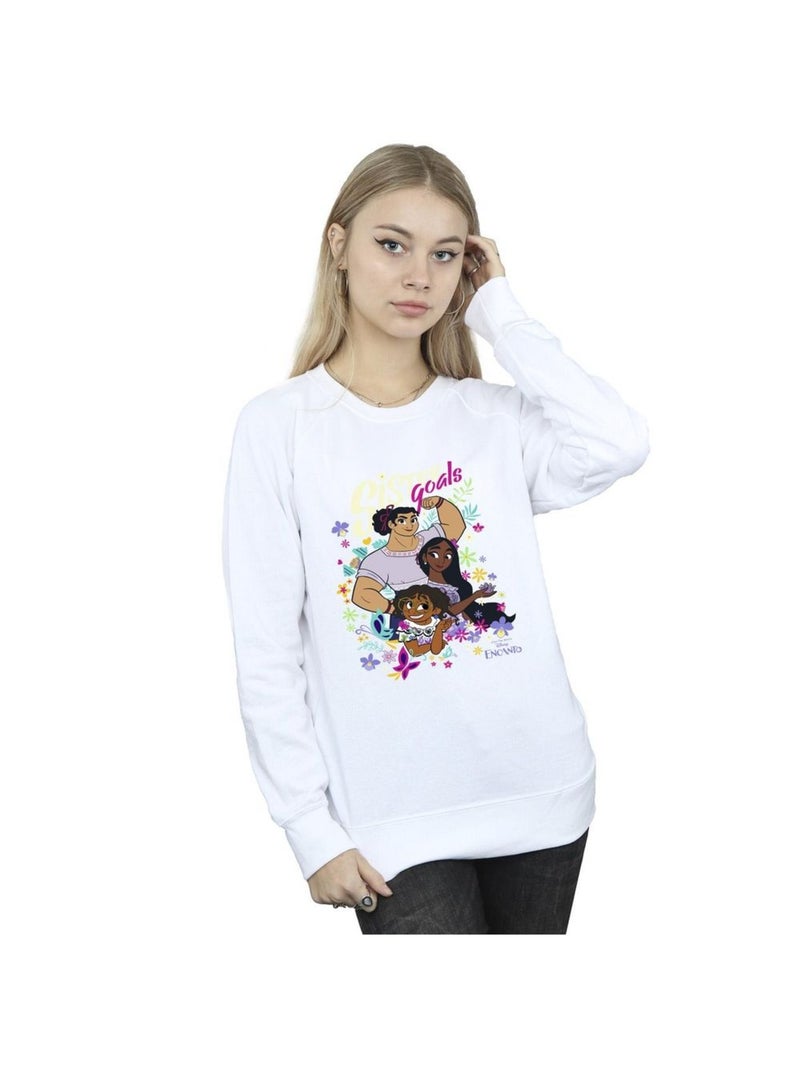 Disney - Sweat ENCANTO SISTER GOALS Blanc - Kiabi
