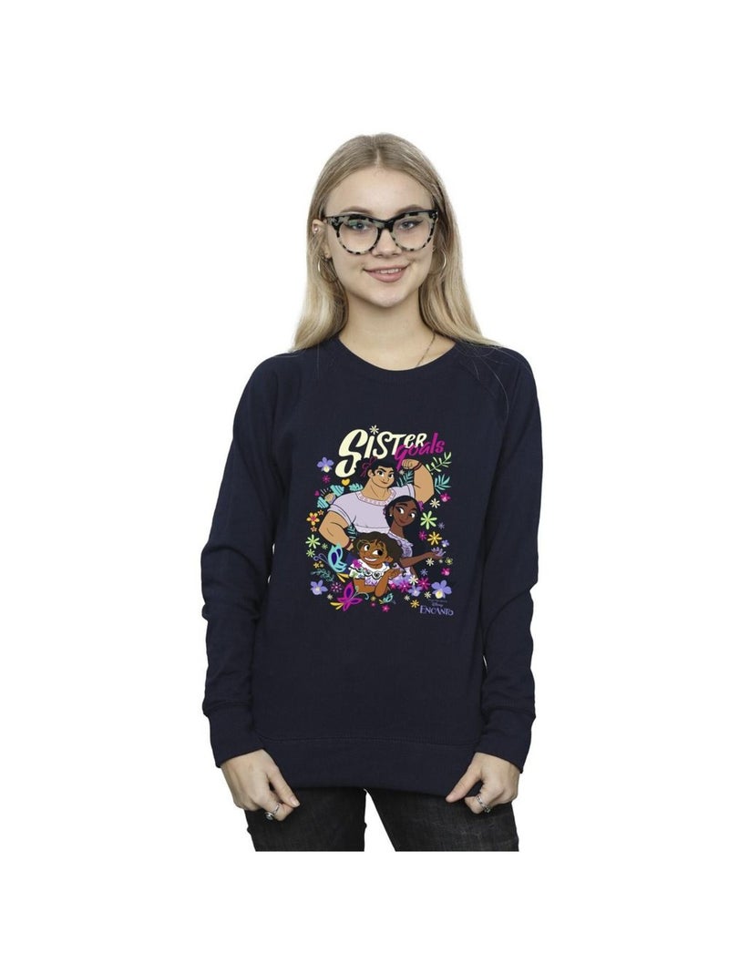 Disney - Sweat ENCANTO SISTER GOALS Bleu marine - Kiabi
