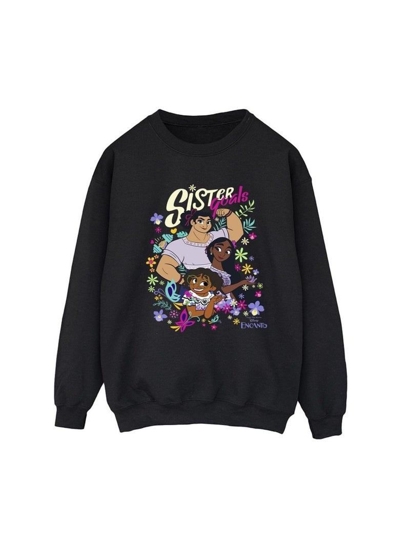 Disney - Sweat ENCANTO SISTER GOALS Noir - Kiabi