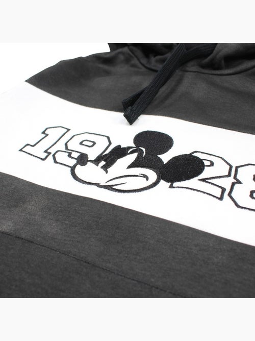 Disney - Sweat enfant capuche noir et blanc - Kiabi