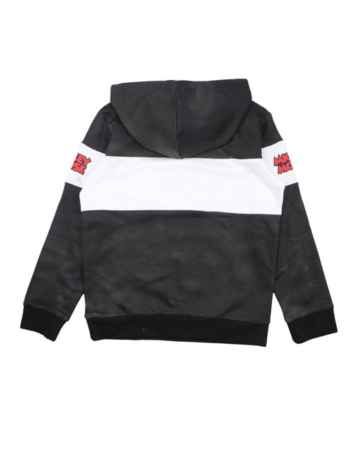Disney - Sweat enfant capuche noir et blanc - Kiabi