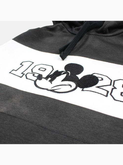 Disney - Sweat enfant capuche noir et blanc - Kiabi