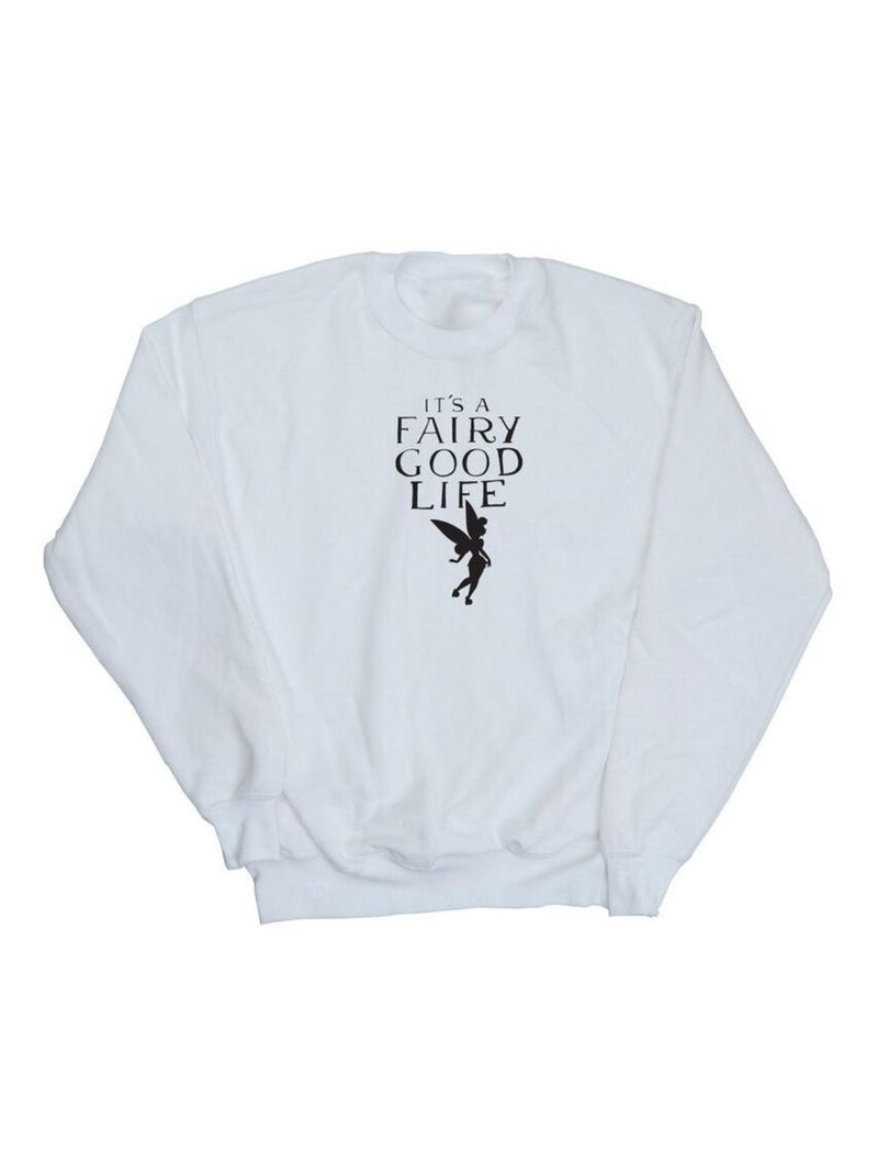 Disney - Sweat FAIRY GOOD LIFE Blanc - Kiabi