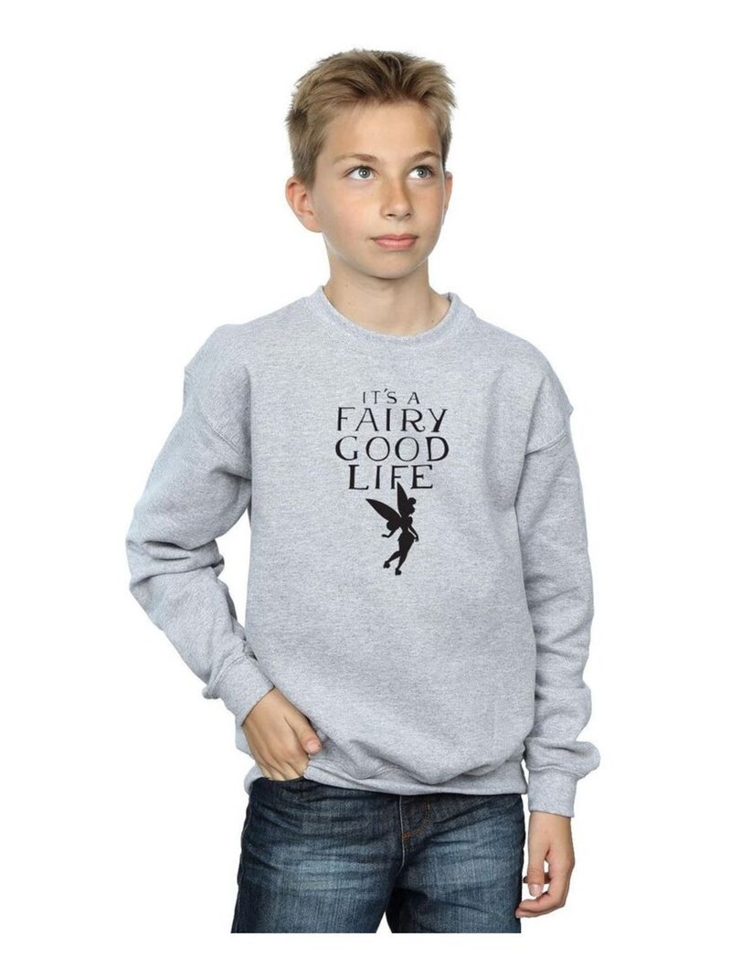 Disney - Sweat FAIRY GOOD LIFE Gris chiné - Kiabi
