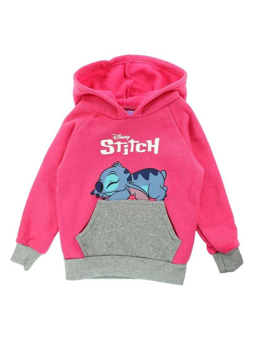Robe pull imprimée Disney Stitch pour femme, sweat à capuche
