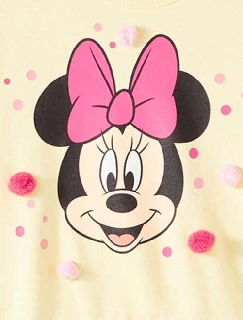 Disney - Sweat fille imprimé Minnie en coton - Kiabi
