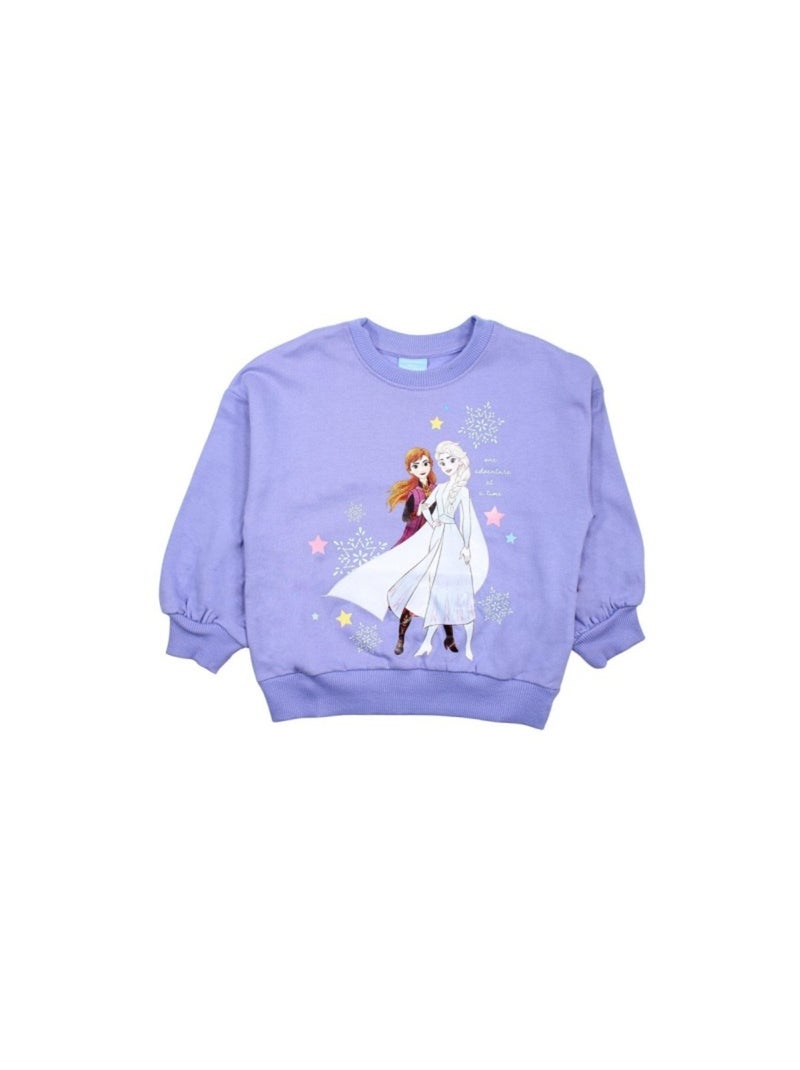 Disney Sweat fille La Reine des Neiges Mauve Fille