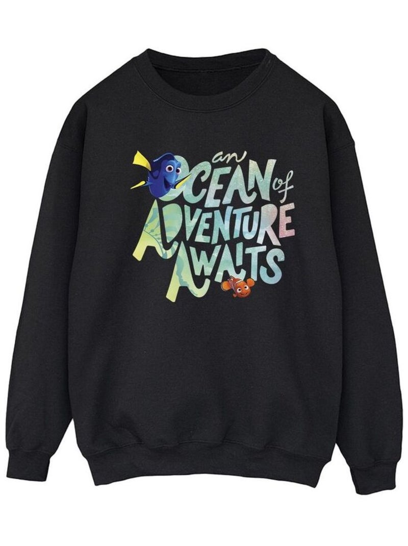 Disney - Sweat FINDING DORY ADVENTURE Noir - Kiabi