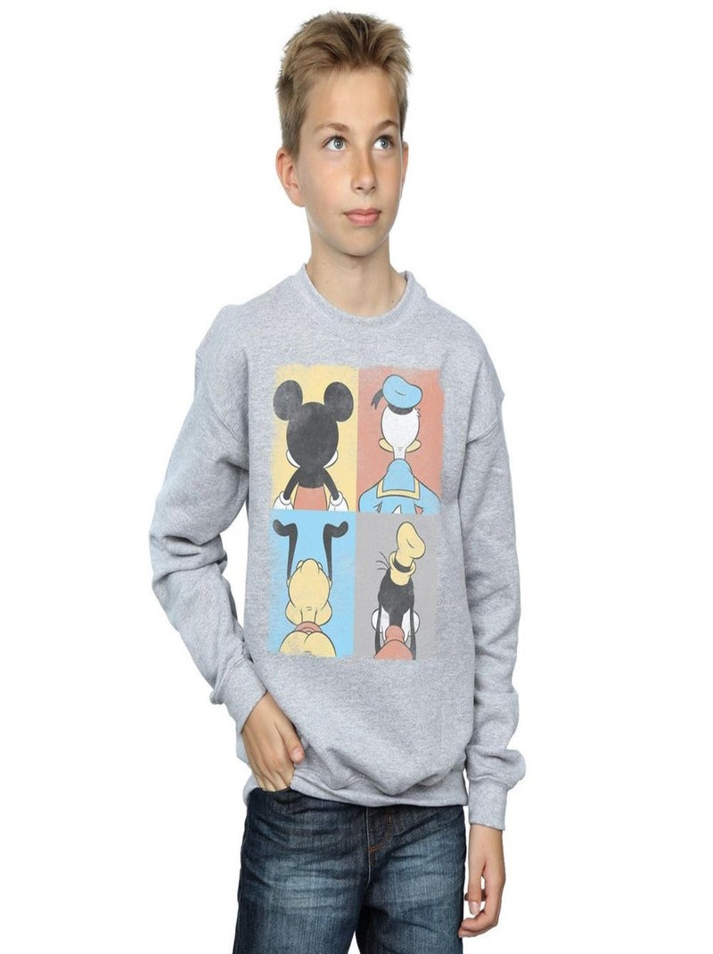 Disney - Sweat FOUR BACKS Gris chiné - Kiabi