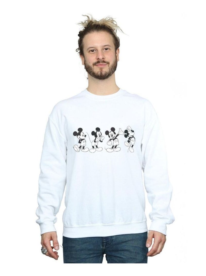 Disney - Sweat FOUR EMOTIONS Blanc - Kiabi