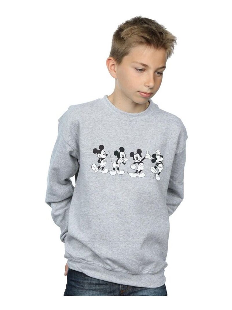 Disney - Sweat FOUR EMOTIONS Gris chiné - Kiabi