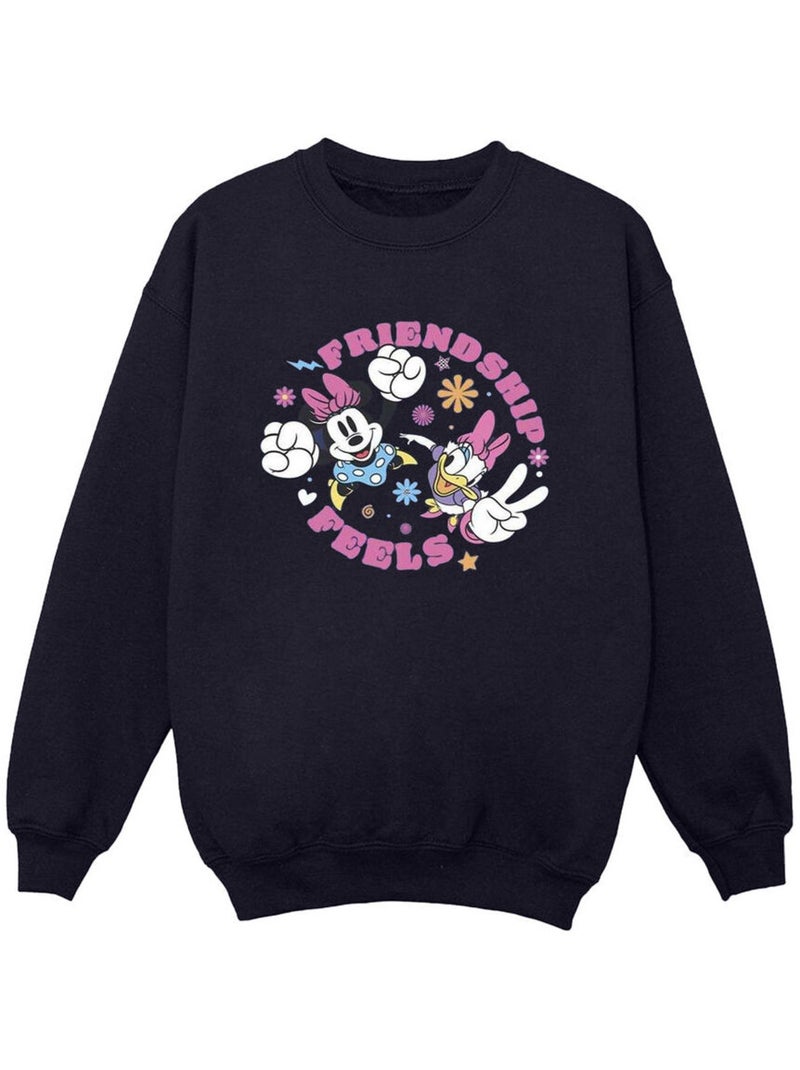 Disney - Sweat FRIENDSHIP Bleu marine - Kiabi