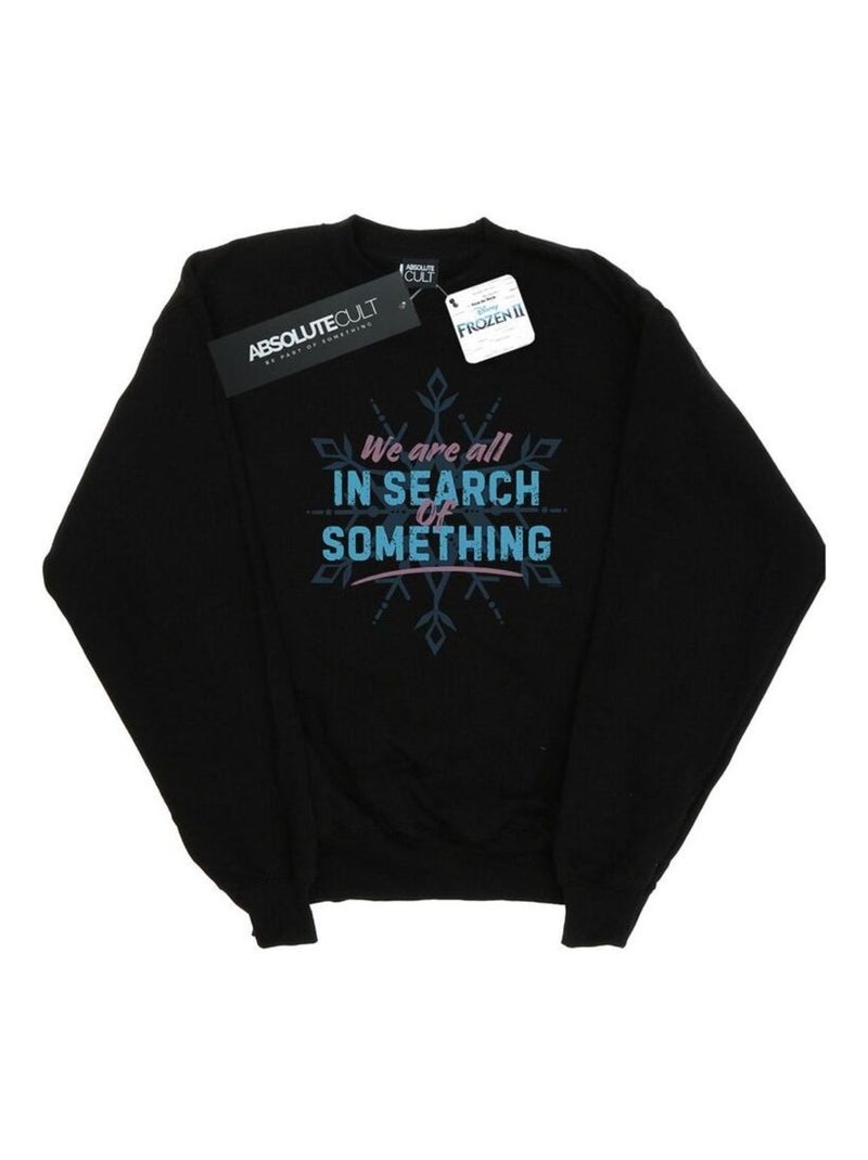 Disney - Sweat FROZEN ALL IN SEARCH OF SOMETHING Noir - Kiabi