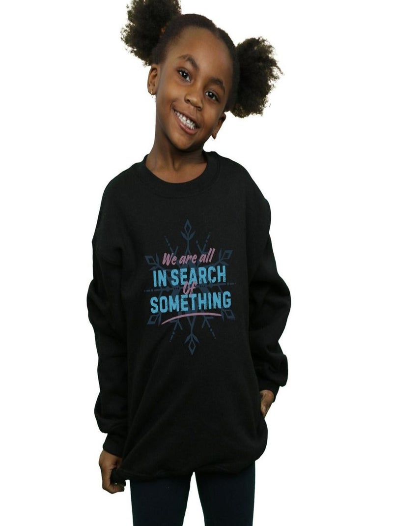 Disney - Sweat FROZEN ALL IN SEARCH OF SOMETHING Noir - Kiabi