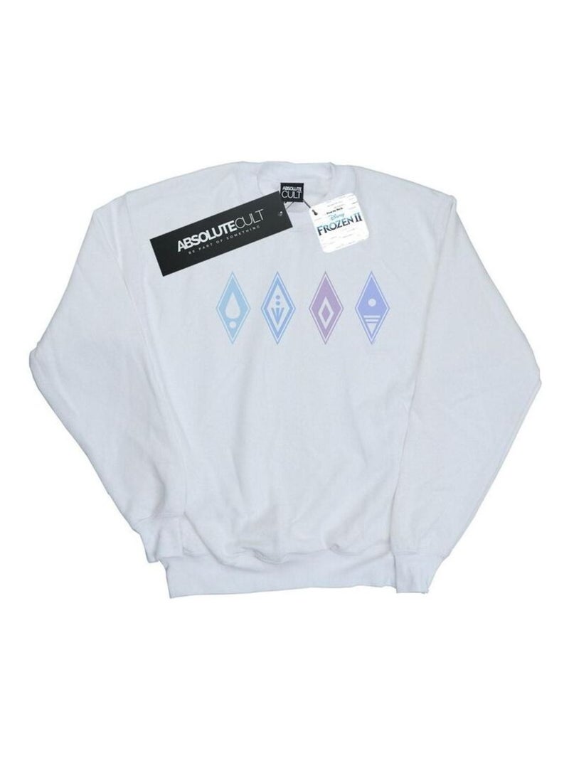 Disney - Sweat FROZEN Blanc - Kiabi