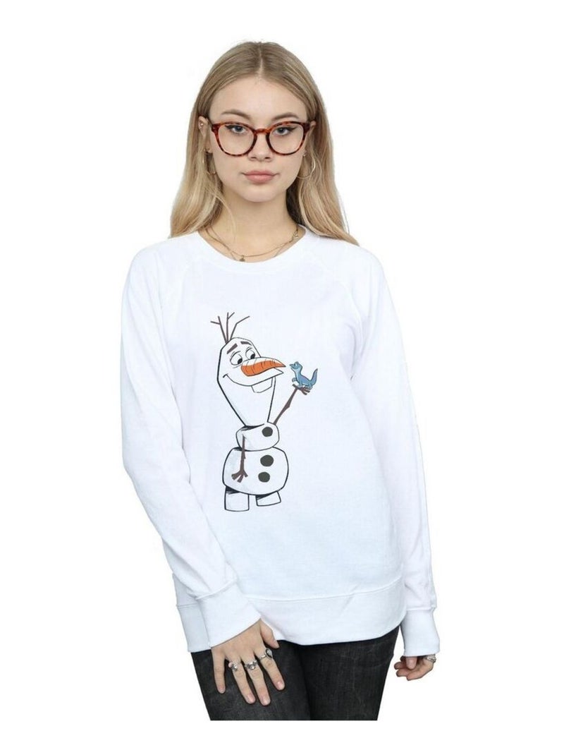 Disney - Sweat FROZEN Blanc - Kiabi