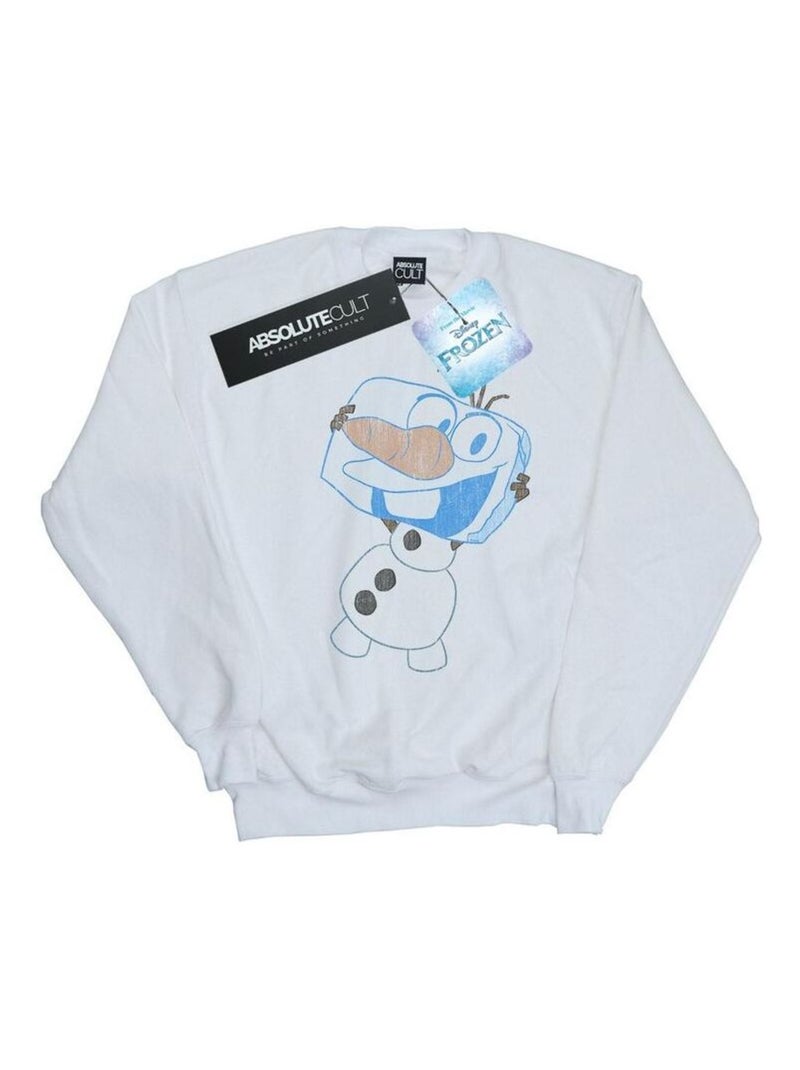 Disney - Sweat FROZEN Blanc - Kiabi
