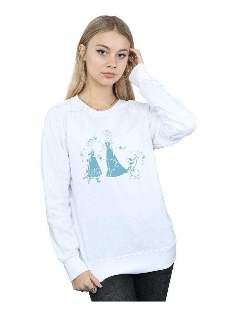 Disney - Sweat FROZEN Blanc - Kiabi