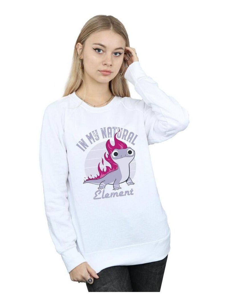 Disney - Sweat FROZEN Blanc - Kiabi