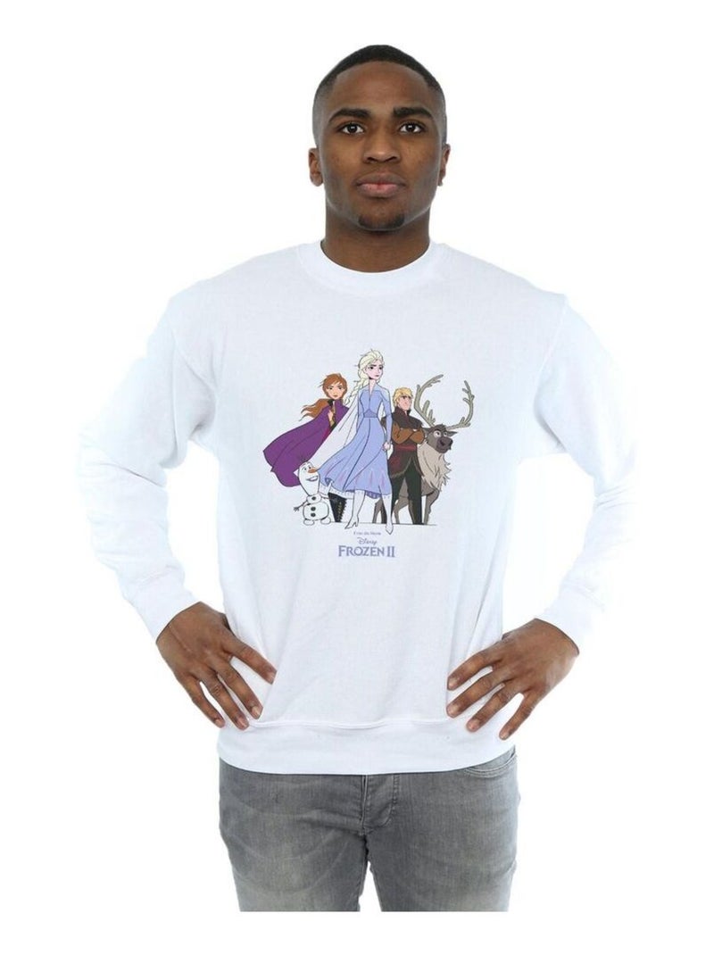 Disney - Sweat FROZEN Blanc - Kiabi