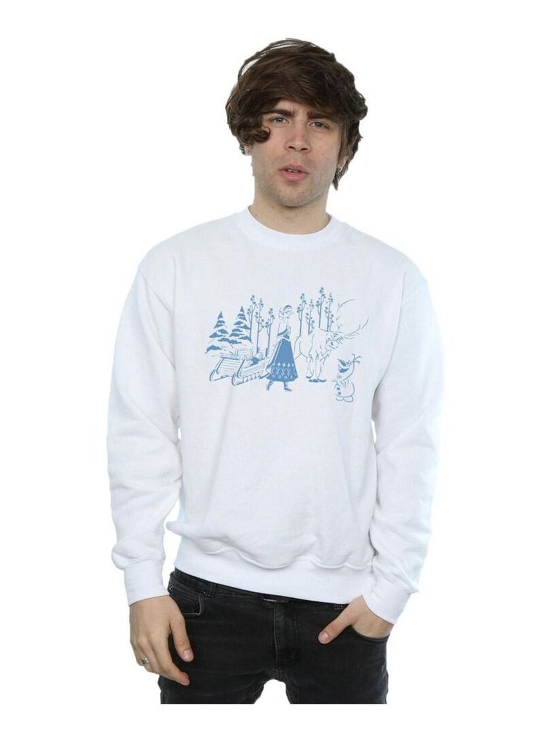 Disney - Sweat FROZEN Blanc - Kiabi