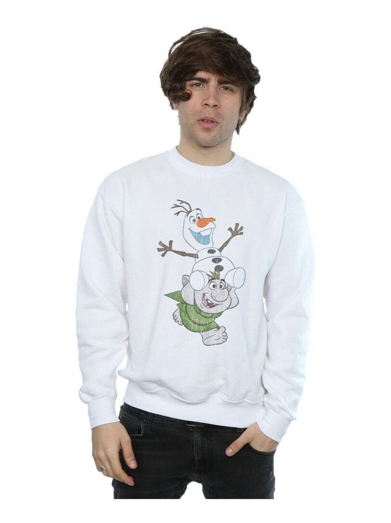 Disney - Sweat FROZEN Blanc - Kiabi