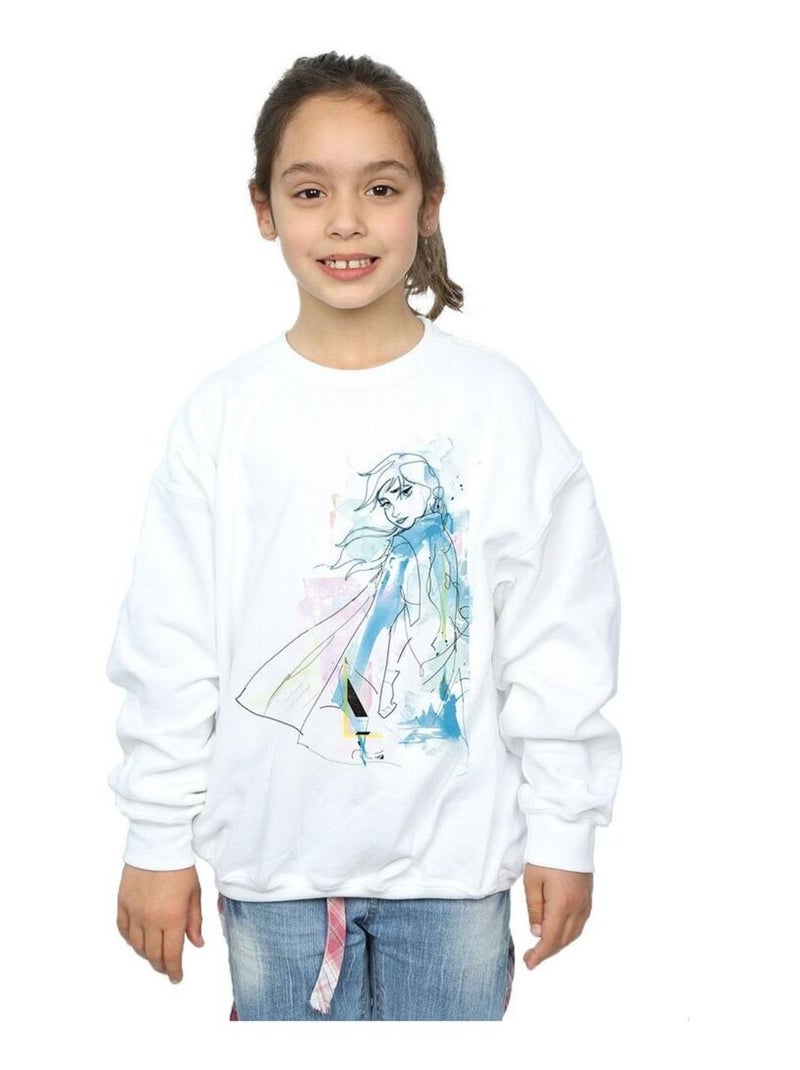 Disney - Sweat FROZEN Blanc - Kiabi