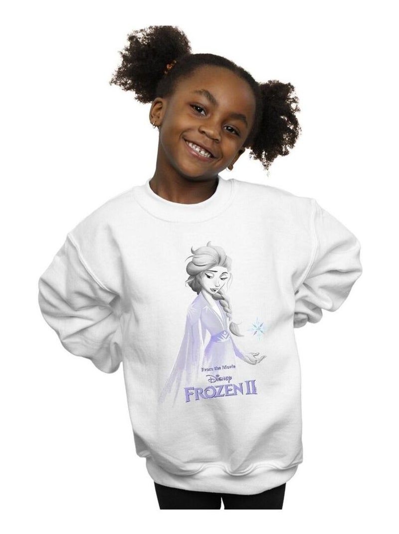 Disney - Sweat FROZEN Blanc - Kiabi