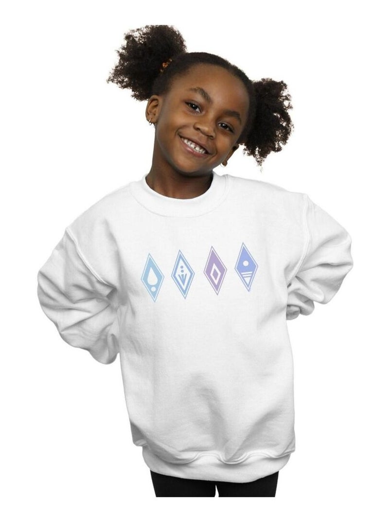 Disney - Sweat FROZEN Blanc - Kiabi