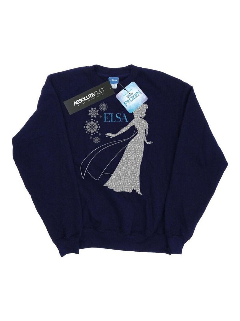Disney - Sweat FROZEN Bleu marine - Kiabi