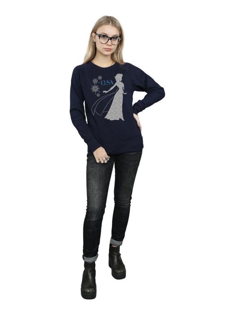 Disney - Sweat FROZEN Bleu marine - Kiabi
