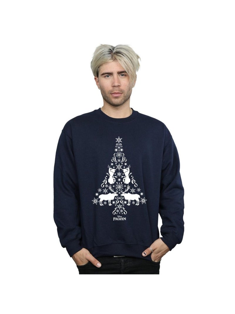 Disney - Sweat FROZEN Bleu marine - Kiabi