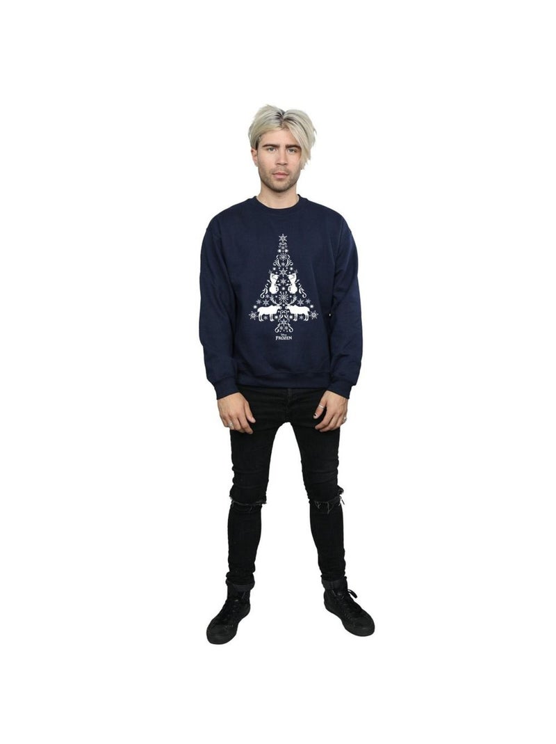 Disney - Sweat FROZEN Bleu marine - Kiabi