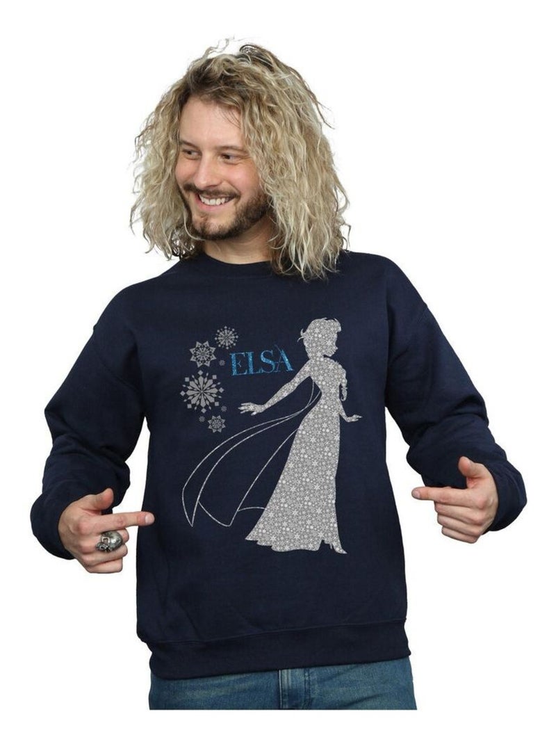 Disney - Sweat FROZEN Bleu marine - Kiabi
