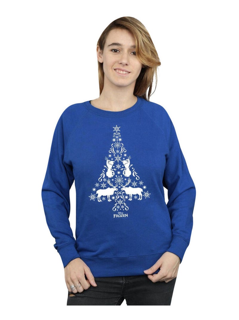 Disney - Sweat FROZEN Bleu roi - Kiabi