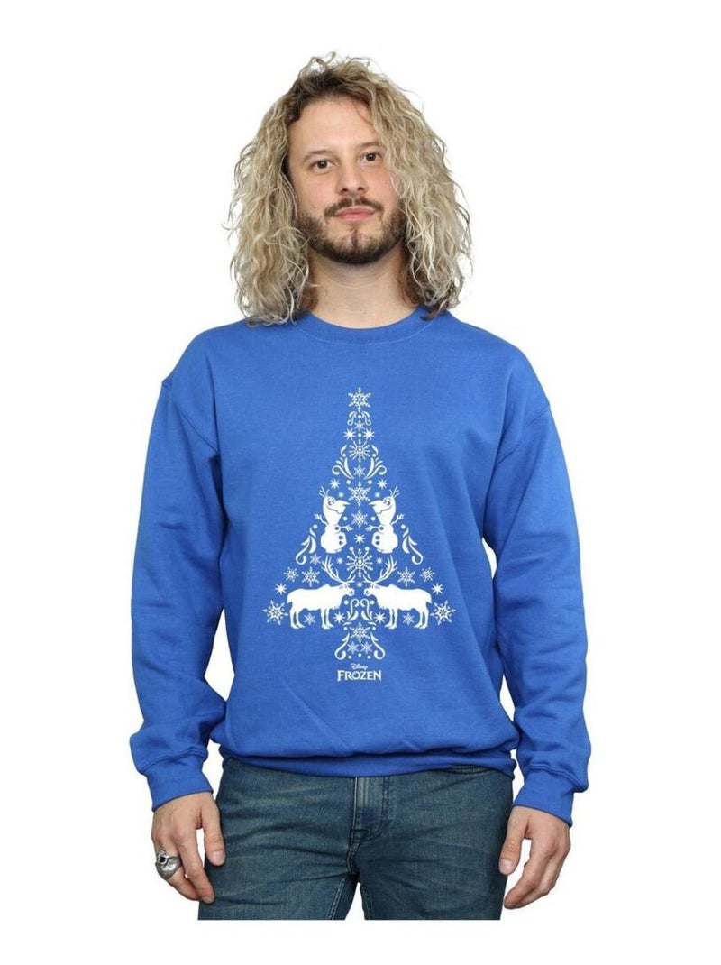 Disney - Sweat FROZEN Bleu roi - Kiabi