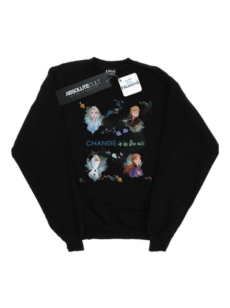 Disney - Sweat FROZEN CHANGE IS IN THE AIR Noir - Kiabi