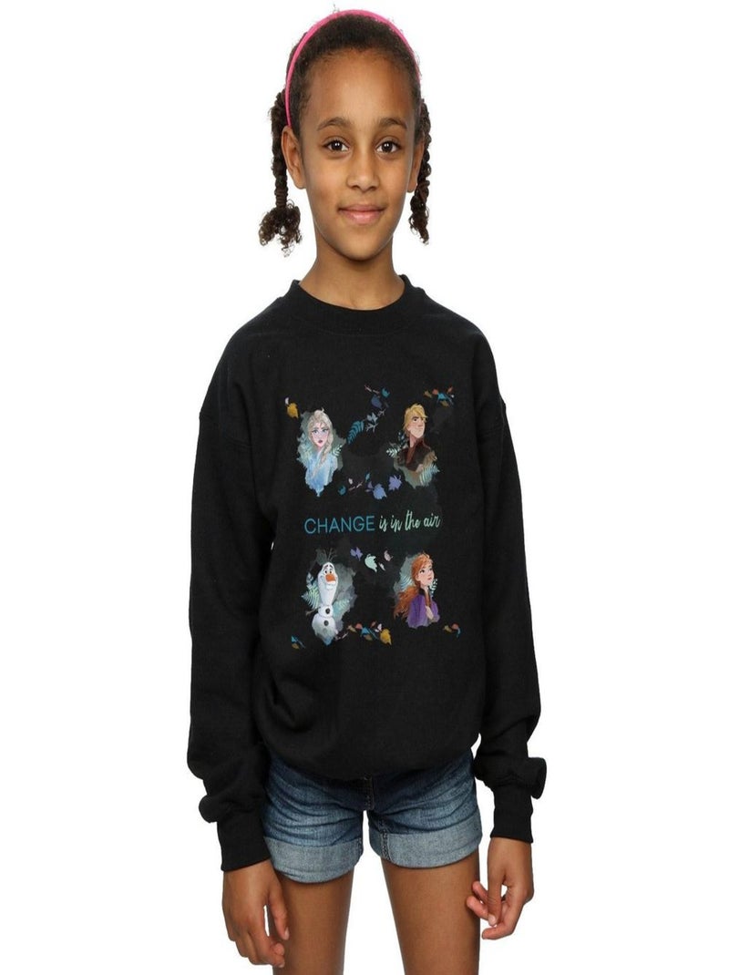 Disney - Sweat FROZEN CHANGE IS IN THE AIR Noir - Kiabi
