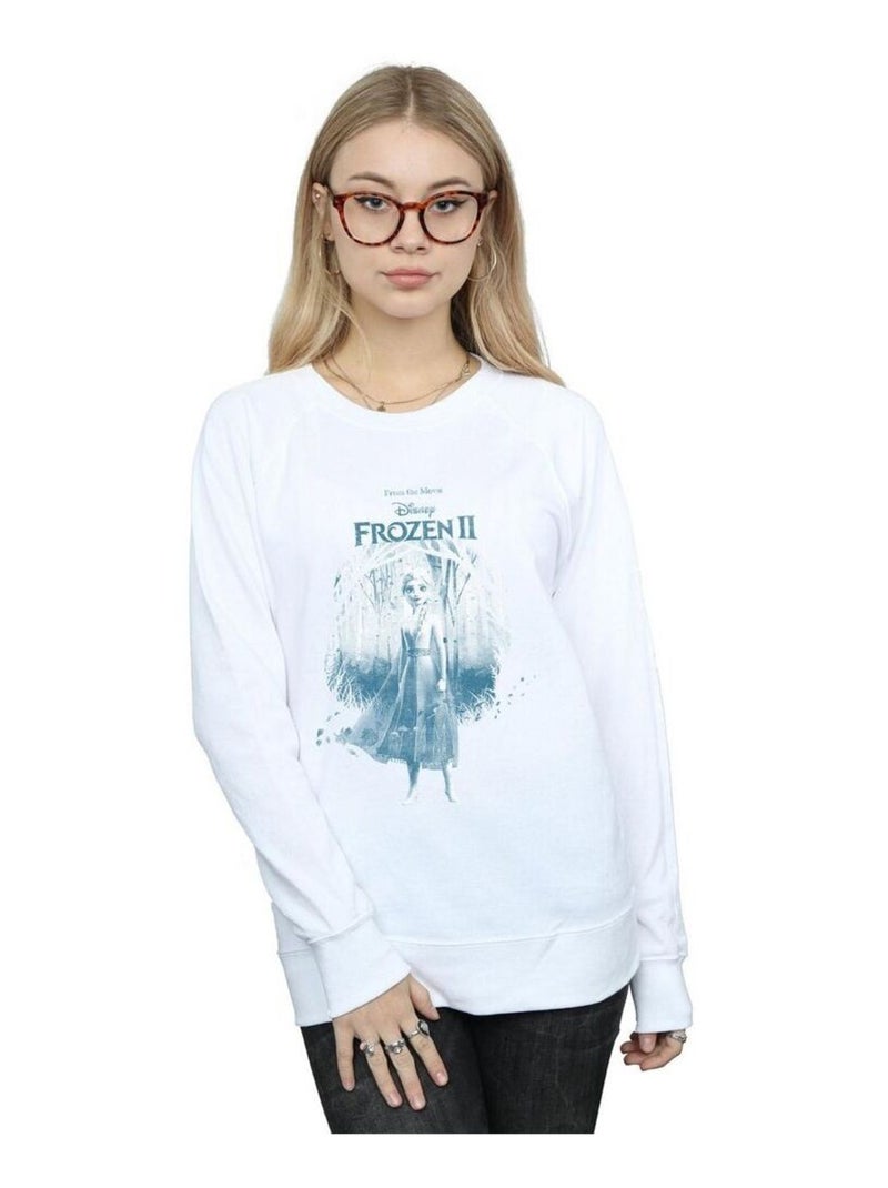 Disney - Sweat FROZEN FIND THE WAY Blanc - Kiabi