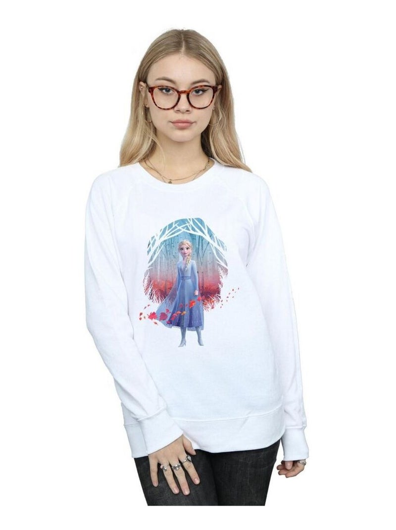 Disney - Sweat FROZEN FIND THE WAY Blanc - Kiabi