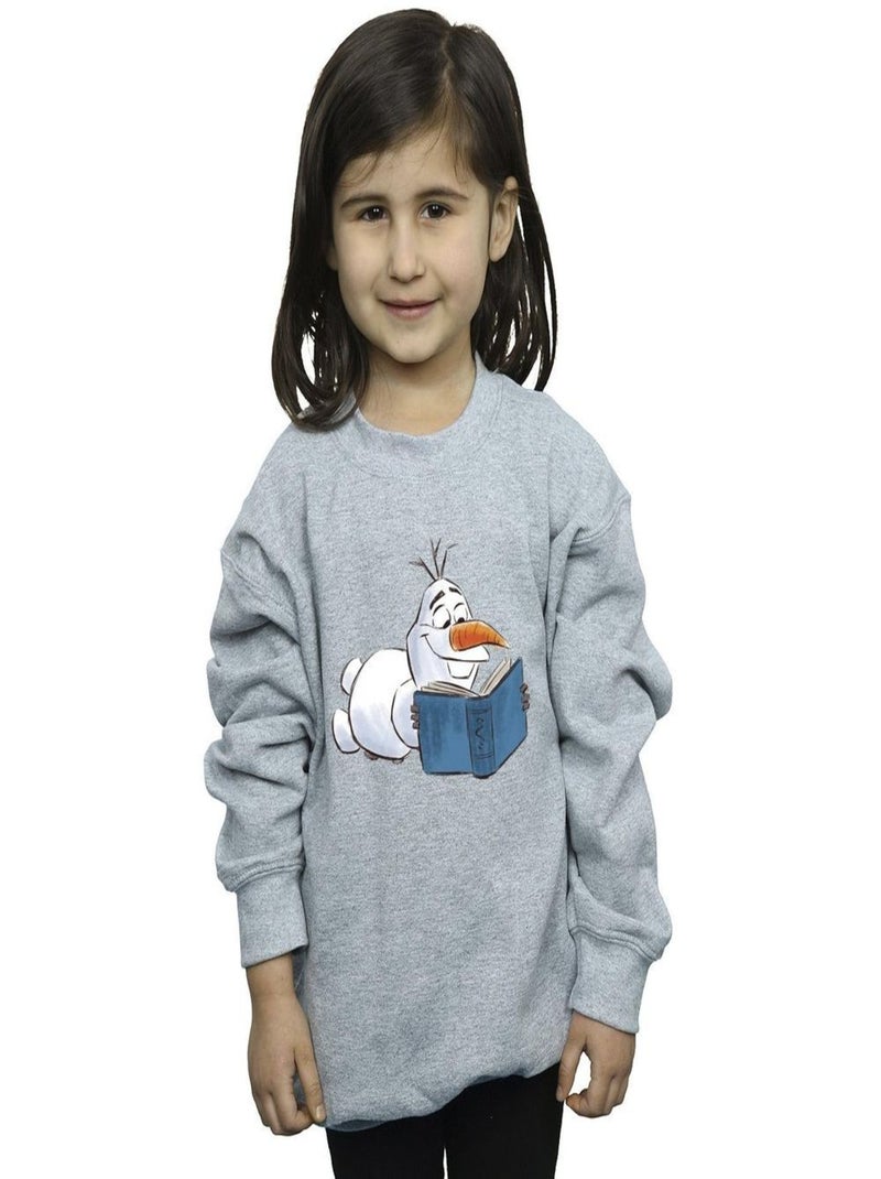 Disney - Sweat FROZEN Gris chiné - Kiabi