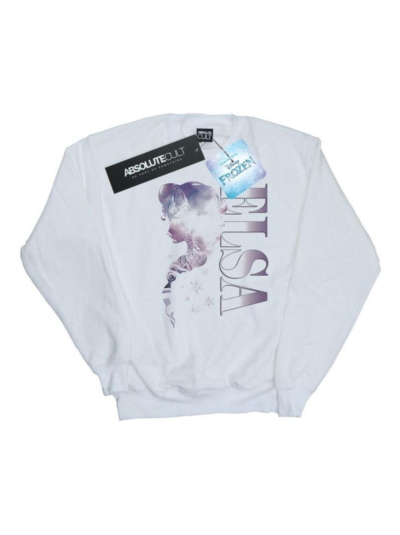 Disney - Sweat FROZEN ICE KINGDOM Blanc - Kiabi