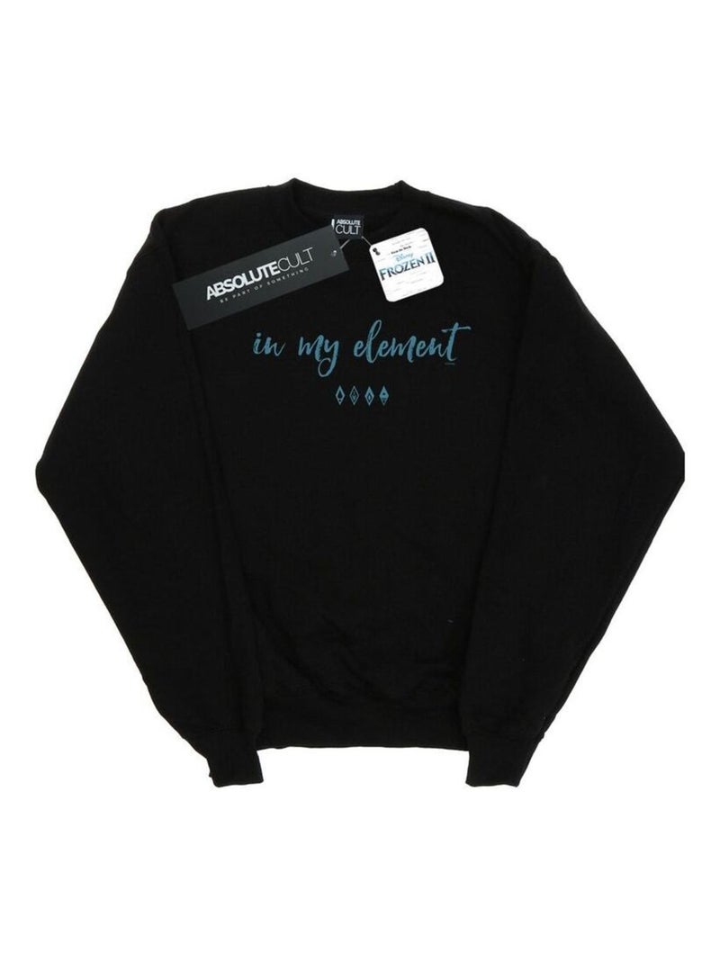 Disney - Sweat FROZEN IN MY ELEMENT Noir - Kiabi