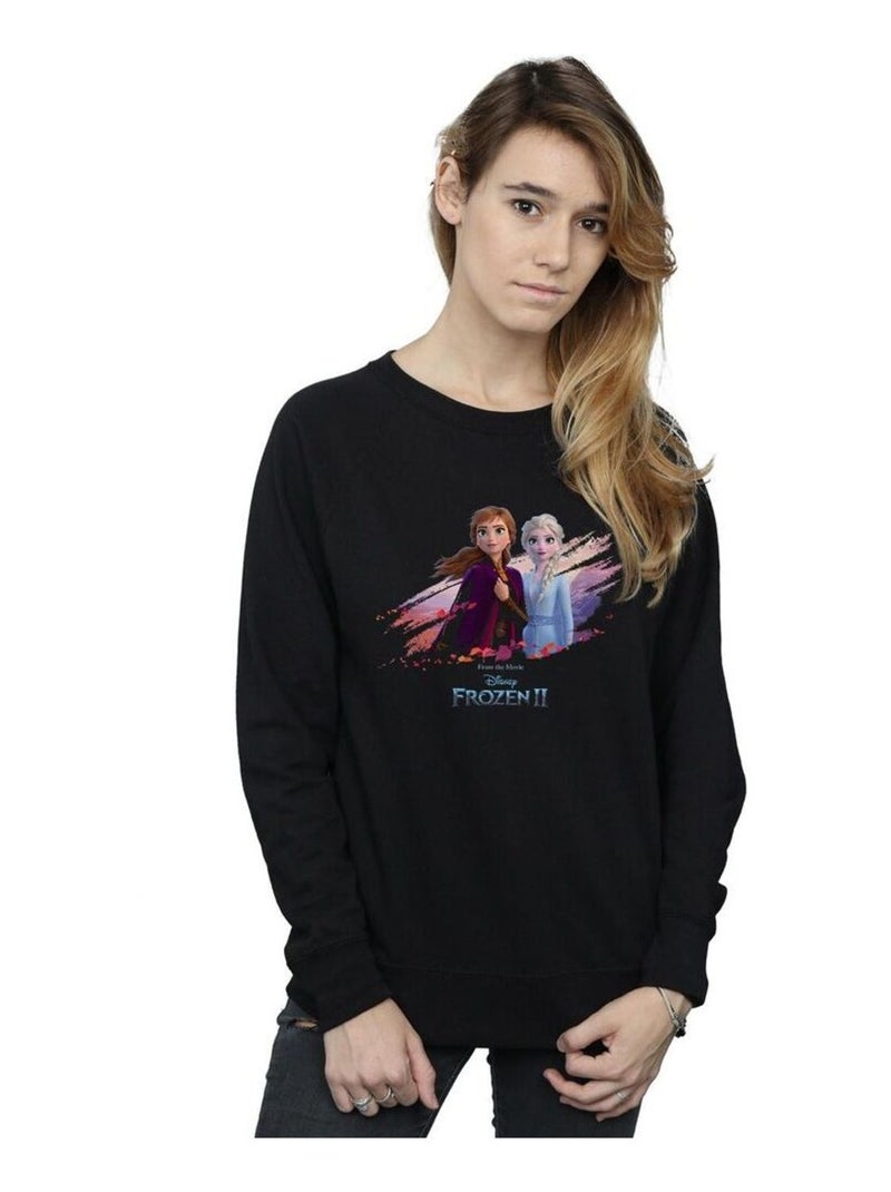 Disney - Sweat FROZEN NATURE IS BEAUTIFUL Noir - Kiabi