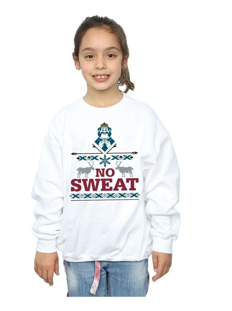 Disney - Sweat FROZEN NO SWEAT Blanc - Kiabi