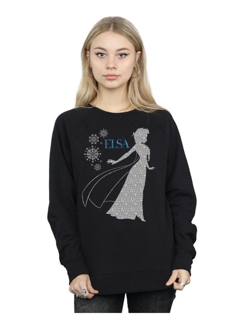 Disney - Sweat FROZEN Noir - Kiabi