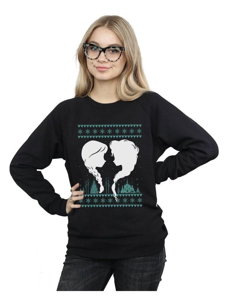 Disney - Sweat FROZEN Noir - Kiabi