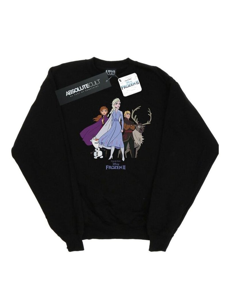 Disney - Sweat FROZEN Noir - Kiabi