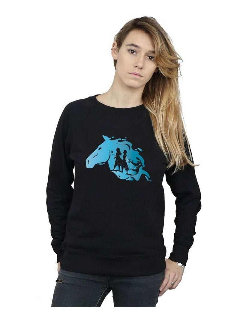 Disney - Sweat FROZEN Noir - Kiabi